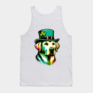 Labrador Retriever Celebrates Saint Patrick's Day Tank Top